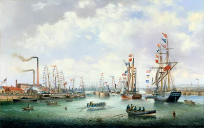 The Opening of Tyne Dock, 1859